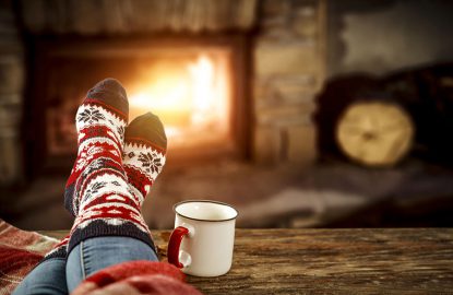 Winter Legs By The Fire